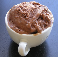 Chocolate-almond gelato