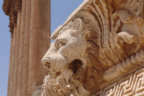 Lebanon - Lion's head, Temple of Venus, Ba'albek