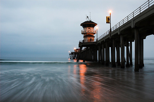 ocean california beach sunrise pier pacific 1870mmf3545g huntingtonbeach lightproofboxcom