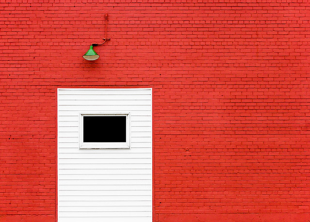 Red Color in Street Photography - Red, Red Brick Wall