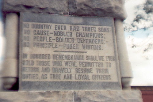 holga memorial southcarolina confederate bennettsville