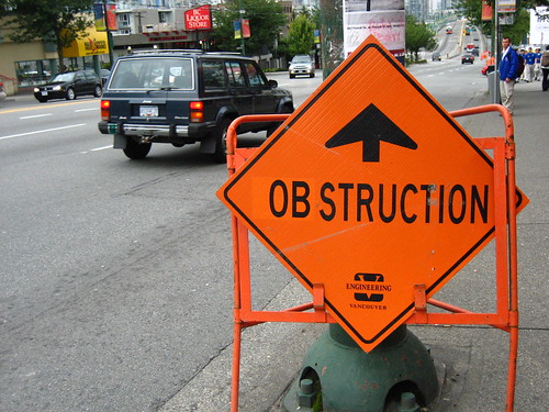 Obstruction.