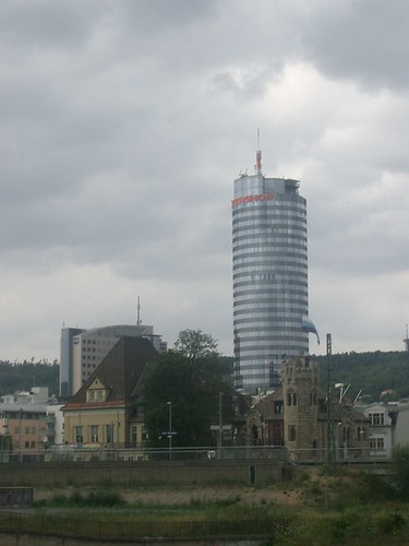 deutschland jena germany 2005 intershop tower intershoptower ddr gdr eastgermany thüringen thueringen elmada