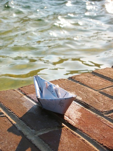 delaware delawaretech water fountain boat sailboat paper origami