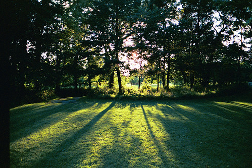 trees sunset camp green 2004 grass wisconsin shadows summercamp lgsa lakegeneva visionhill