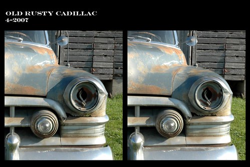 barn illinois wire rust rusty cadillac stereo damage stereoview headlight parallel rochelle stereographic