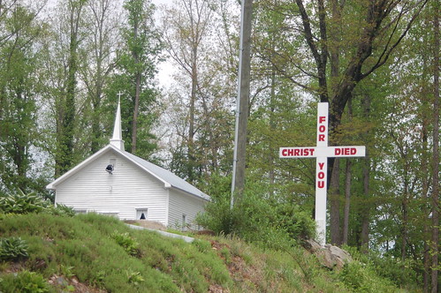 church sign geotagged cross northcarolina geo:lat=35286194 geo:lon=82293852