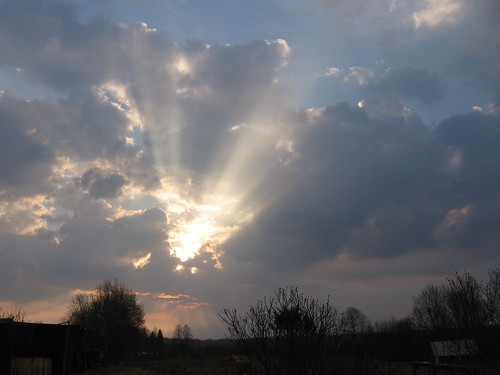 clouds sunrise karelia matveevaselga