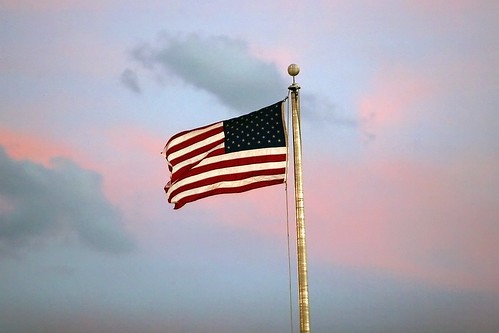 sunset sky usa clouds america freedom evening nc unitedstates flag northcarolina patriotic flagpole redwhiteandblue starsandstripes winterville wintervillenc