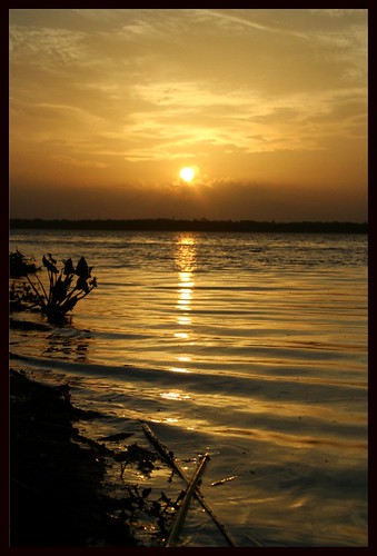 sunset lake water newnanslake
