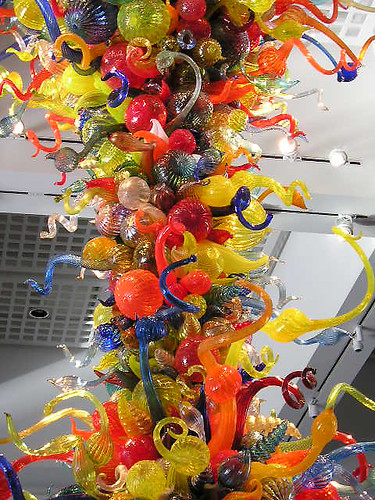 chihuly art glass museum chandelier wichita