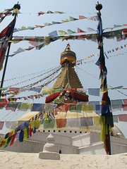Nepal - Kathmandu - 013 - Prayer flags at Boudhanath Stupa