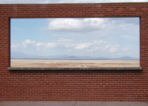 arizona sky brick window wall clouds 1025fav 510fav landscape geotagged az jgoldpac muted meteorcrater geo:lat=35032667 geo:lon=111021137