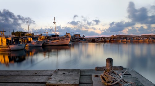 sea summer water night boats fishing harbour cyprus paphos latsi