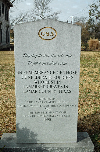 texas paris lamarcounty marker memorial confederate