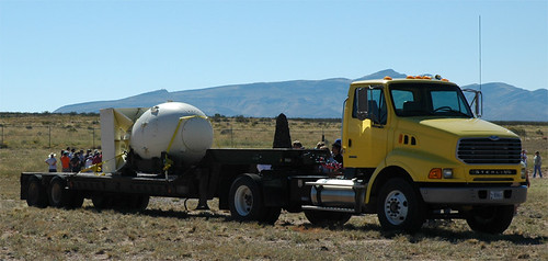 whitesandsmisslerange trinitysite atomicbomb bomb bombcasing atomicbombcasing exhibit truck trailer vacation roadtrip