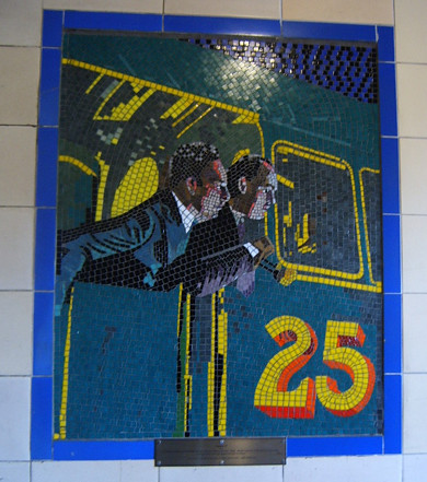 Hitchcock Leytonstone London Underground Mosaics - Number 17