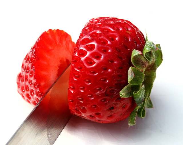 cut strawberry