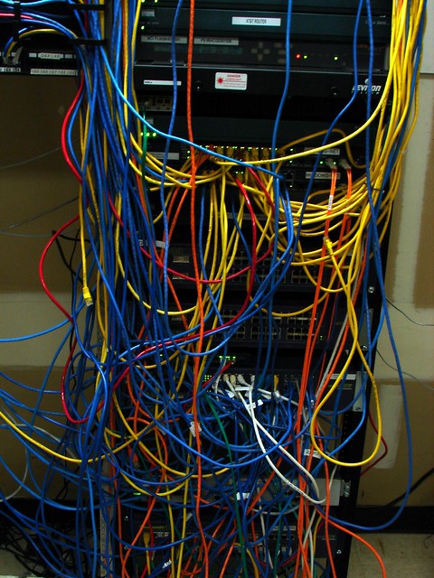 Cables all over the place :D - i love mess ...