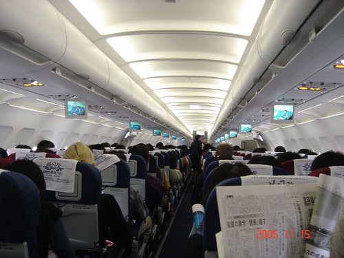 inside the airplane