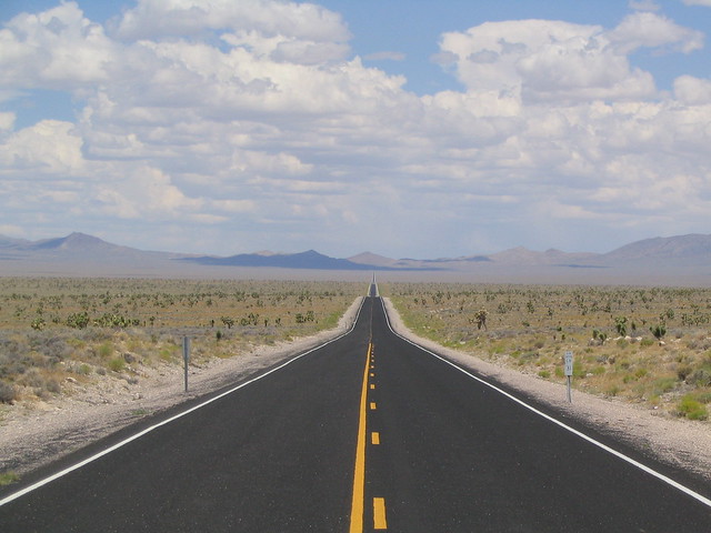 The Extraterrestrial Highway, Nevada State Route 375, Between Warm Springs and Crystal Springs, Nevada