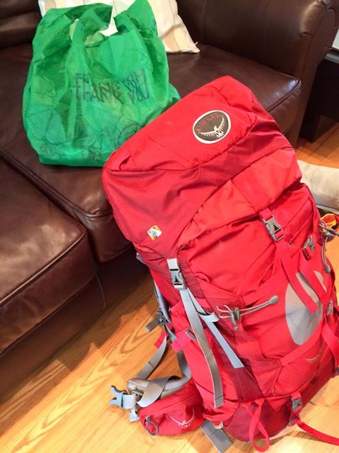 Weight, excluding water and including trekking poles and shared items = 24lbs! 4 lbs lighter than my starting weight for Rae Lakes! No bear can and lightweight upgraded Thermarest, plus shaved ounces off here and there, makes for happy lighter backpack!