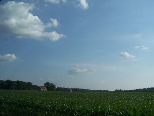 barn corn clouds bluesky trees uniontownky unioncountyky