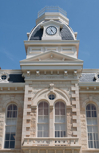 tower stone architecture franklin texas courthouse missionstyle courthouses secondempire ower 1882 nationalregisterofhistoricplaces texascountycourthouses robertsoncounty feruffini 77001472