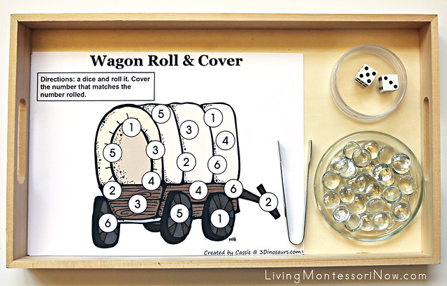 Pioneer Counting and Addition Roll and Cover Games