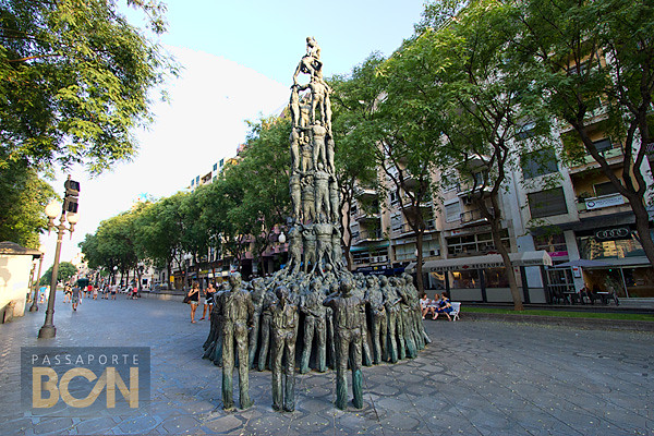Monumento a los Castellers, Rambla Nova, Tarragona