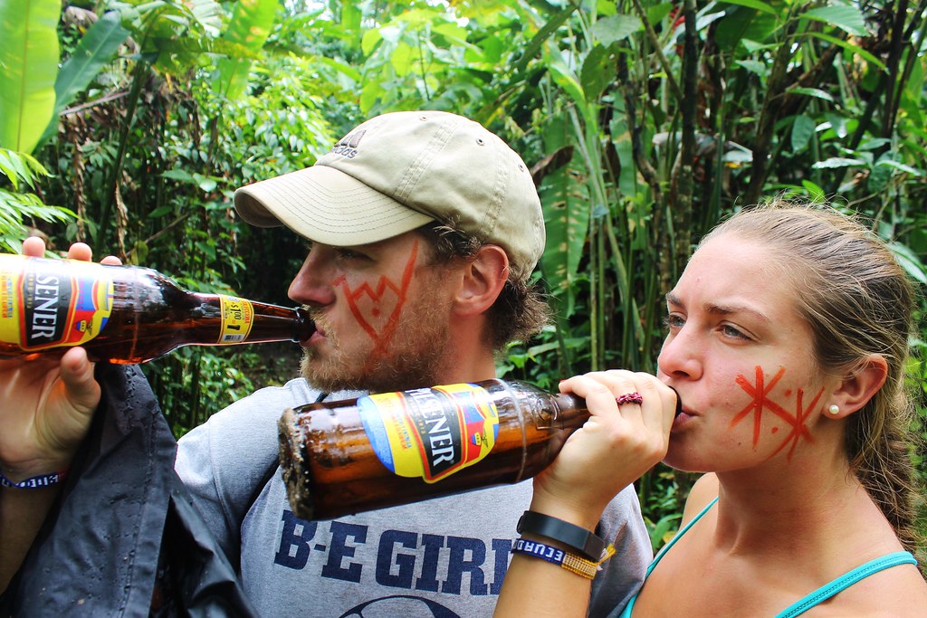 Natural Jungle War Paint and the beers the local tribe sold us :)