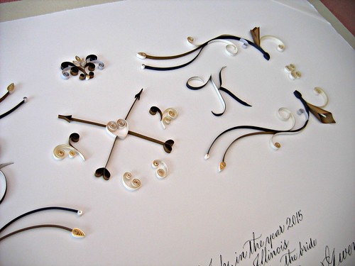 Quilled Ketubah by Ann Martin of All Things Paper