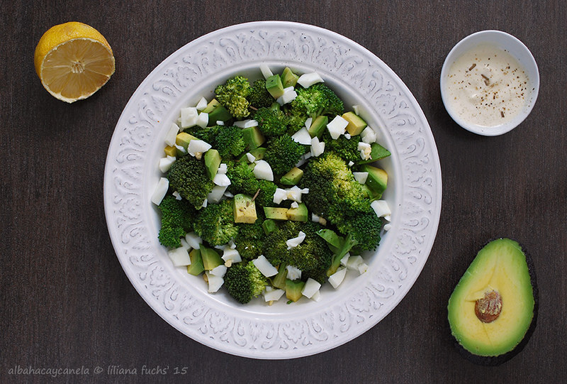 Broccoli avocado salad