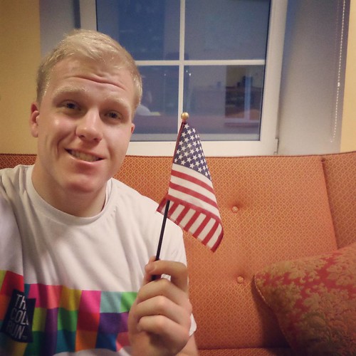 An American in Lithuania celebrating the 4th of July.  #lithuaniaexpress