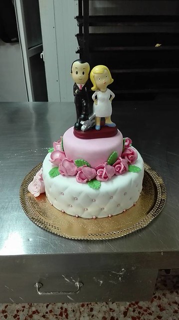 Silver Wedding Cake by Eva y el mundo de las tartas