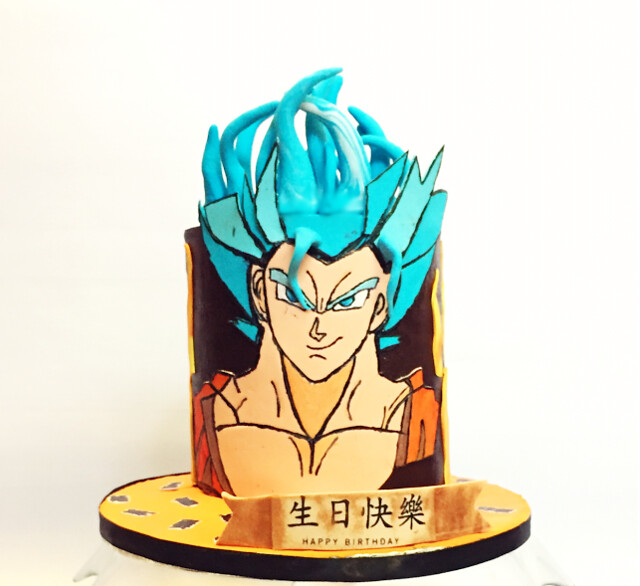 Goku Cake by Tasneem of The Chocolate Factory
