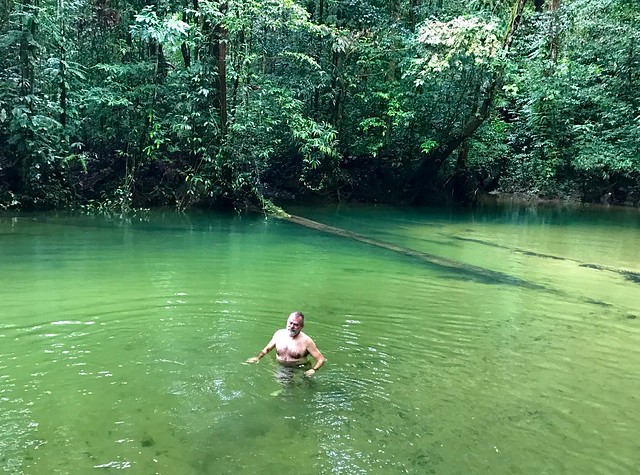 Swimming near Clearwater Cave