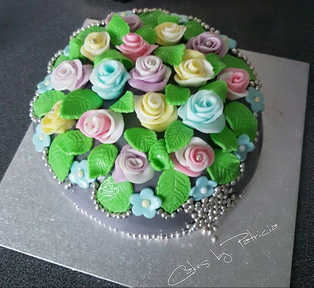 Cake with Beautiful Flowers by Patrycja Pisula‎