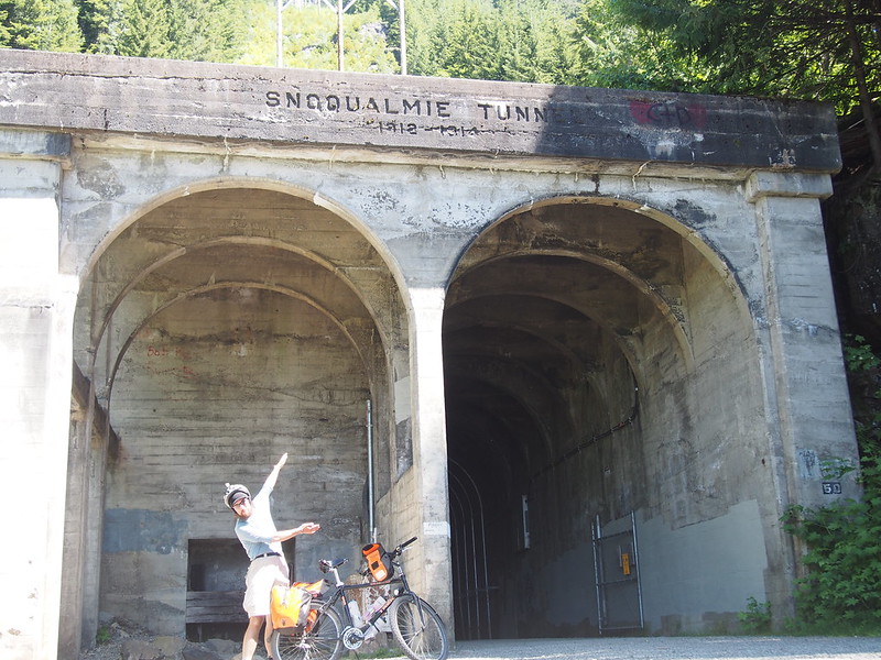 Snoqualmie Tunnel: How the John Wayne Pioneer Trail avoids going over Snoqualmie Pass.