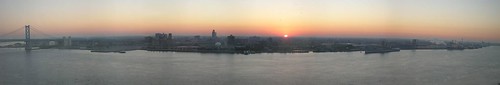 philadelphia sunrise panorama