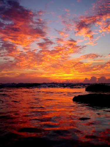 ocean usa seascape beach water clouds sunrise landscape outdoors colorful florida melbourne brevard canova indialantic beachesandoceans