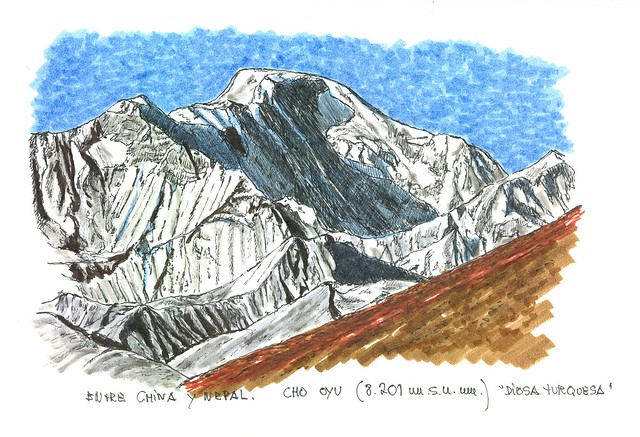 Cho Oyu (8.201 m.s.n.m.) Entre China y Nepal