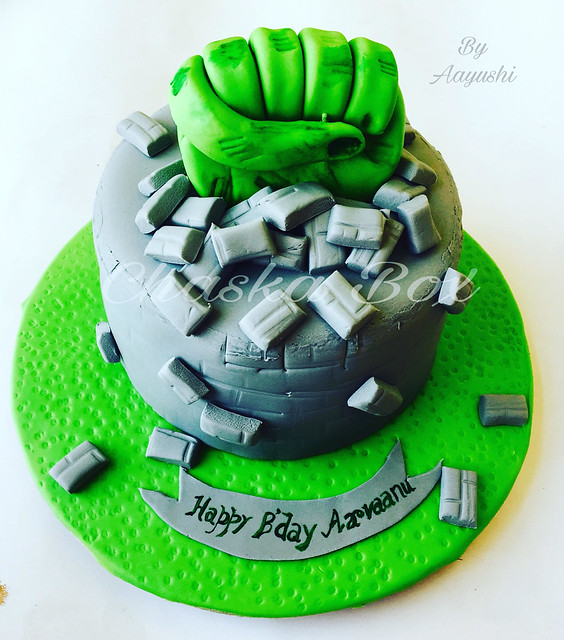 Hulk Themed Cake by Aayushi Lakkar from Chaska Box - Wrapped With Happiness