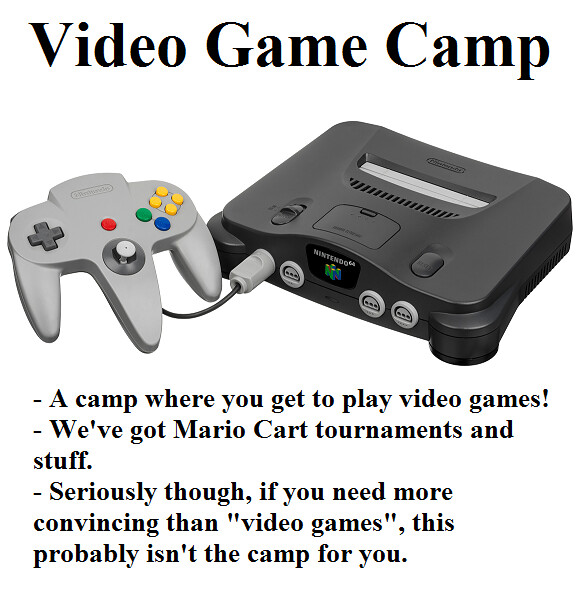 video game camp
