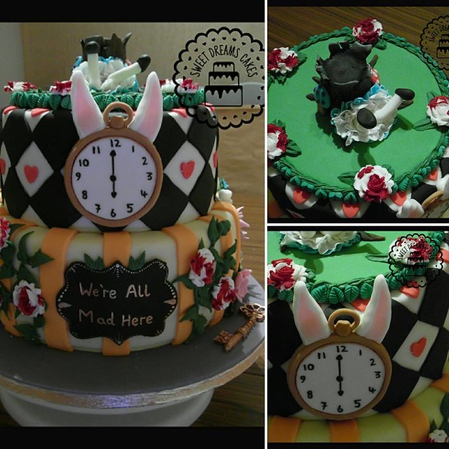 Down the Rabbit Hole Cake by Danielle Davie of Sweet Dreams Cakes