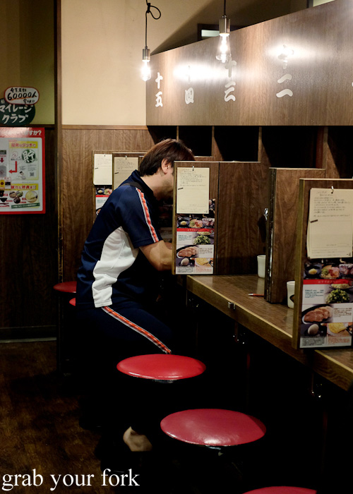 Noodle booths at Ichiran, Hakata, Fukuoka, Japan