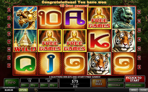 free Thai Temple slot payout