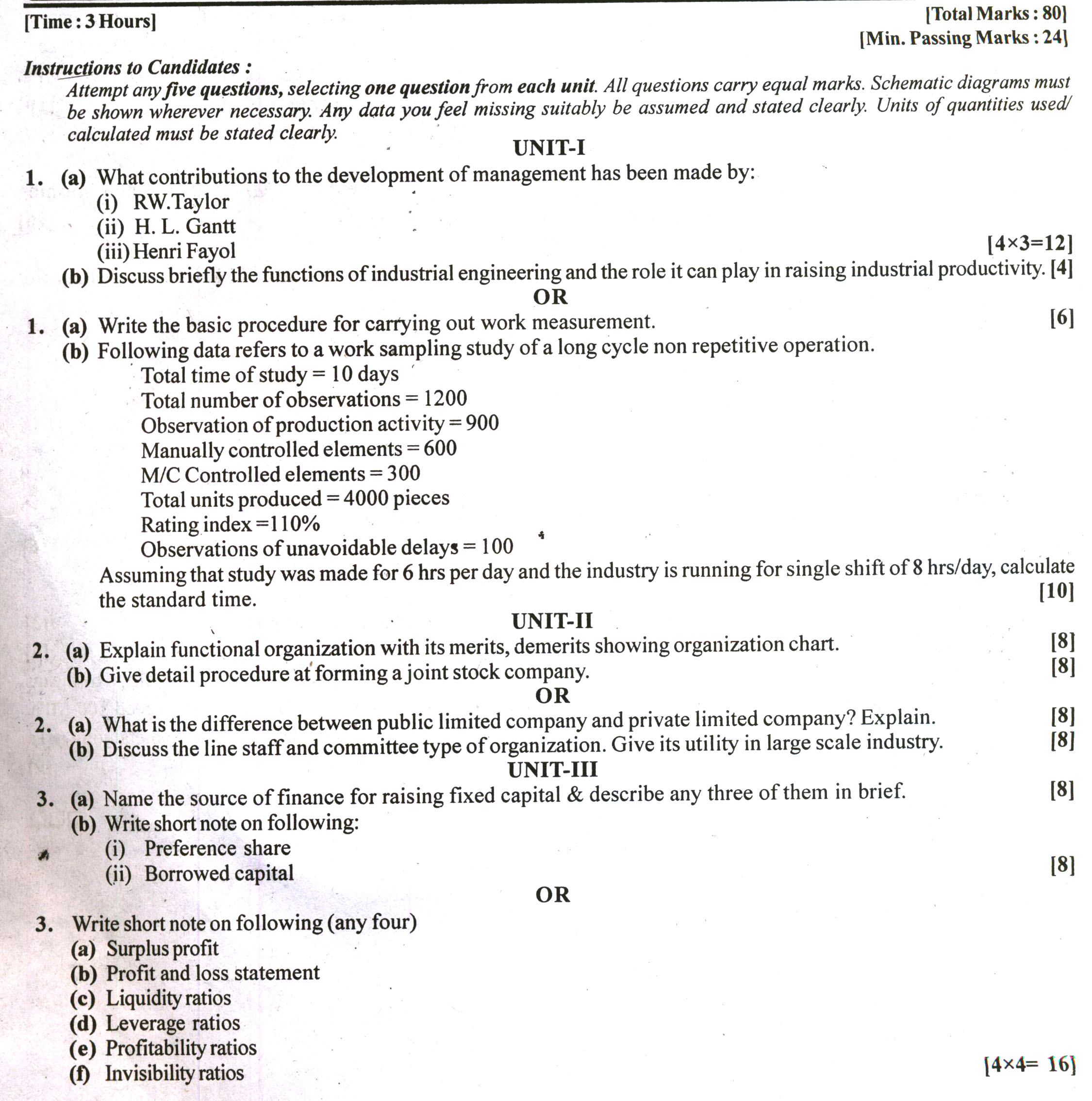 RTU: Question Papers 2014 - 4 Semester