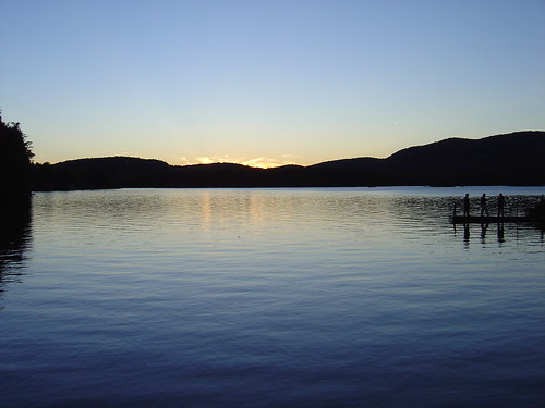 nature sunset people lake peace
