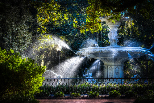 park fountain georgia savannah forsyth
